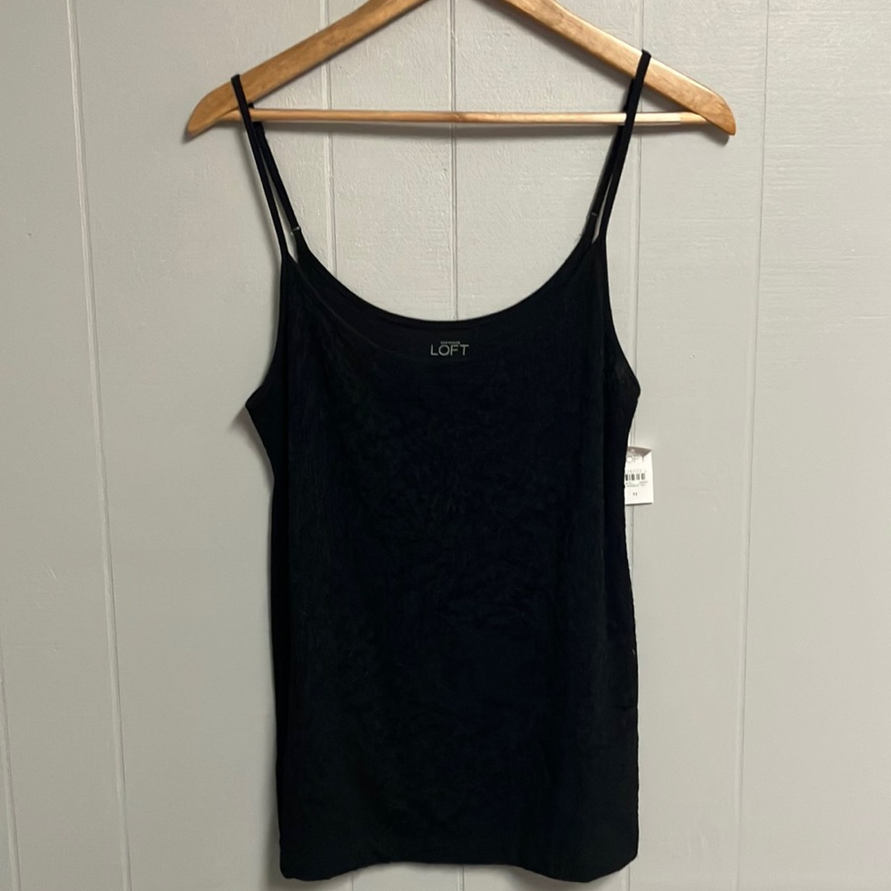 LOFT Tank Medium Black New with Tags